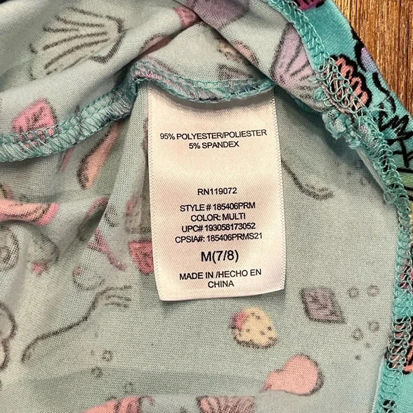 Disney The Little Mermaid drop waist dress size M(7-8) - Picture 2 of 4